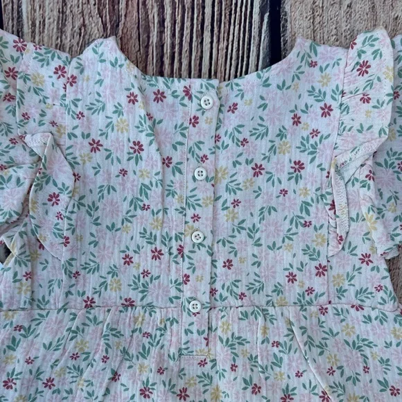 Chelsea & Violet Pink Floral Kids Dress - Picture 6 of 9